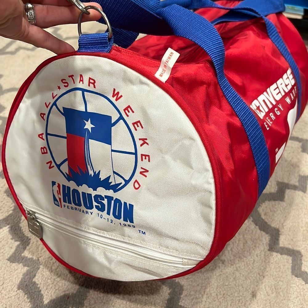 Converse NBA ALL STAR Weekend HOUSTON February 10-12 1989 Duffel Bag KARL MALONE